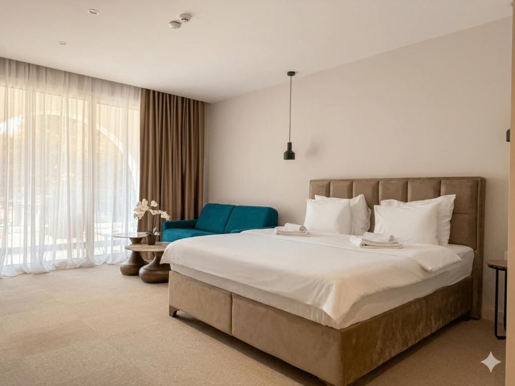 Hotel Riva Budva - spacious room with sea light and modern interior